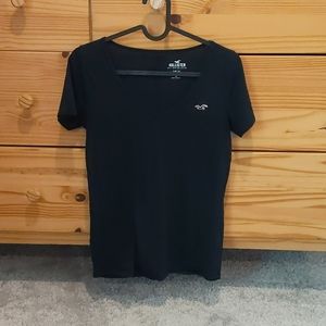 Hollister Must-Have V Neck Tee [Black]
